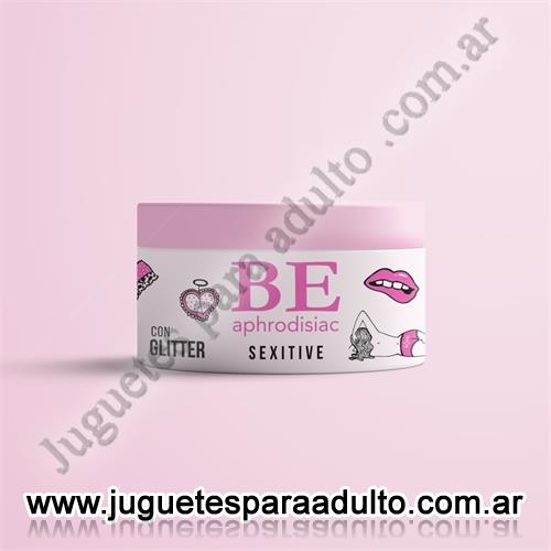 Aceites y lubricantes, Lubricantes sexitive, Crema corporal con glitter y feromonas. 200G.